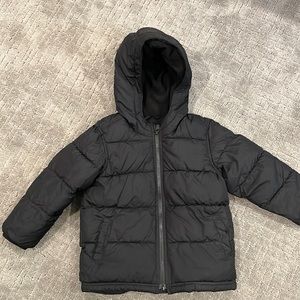 Black puffer jacket